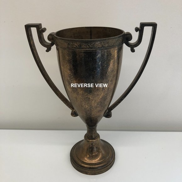Tall Vintage Silverplate Trophy Cup - Picture 2 of 9